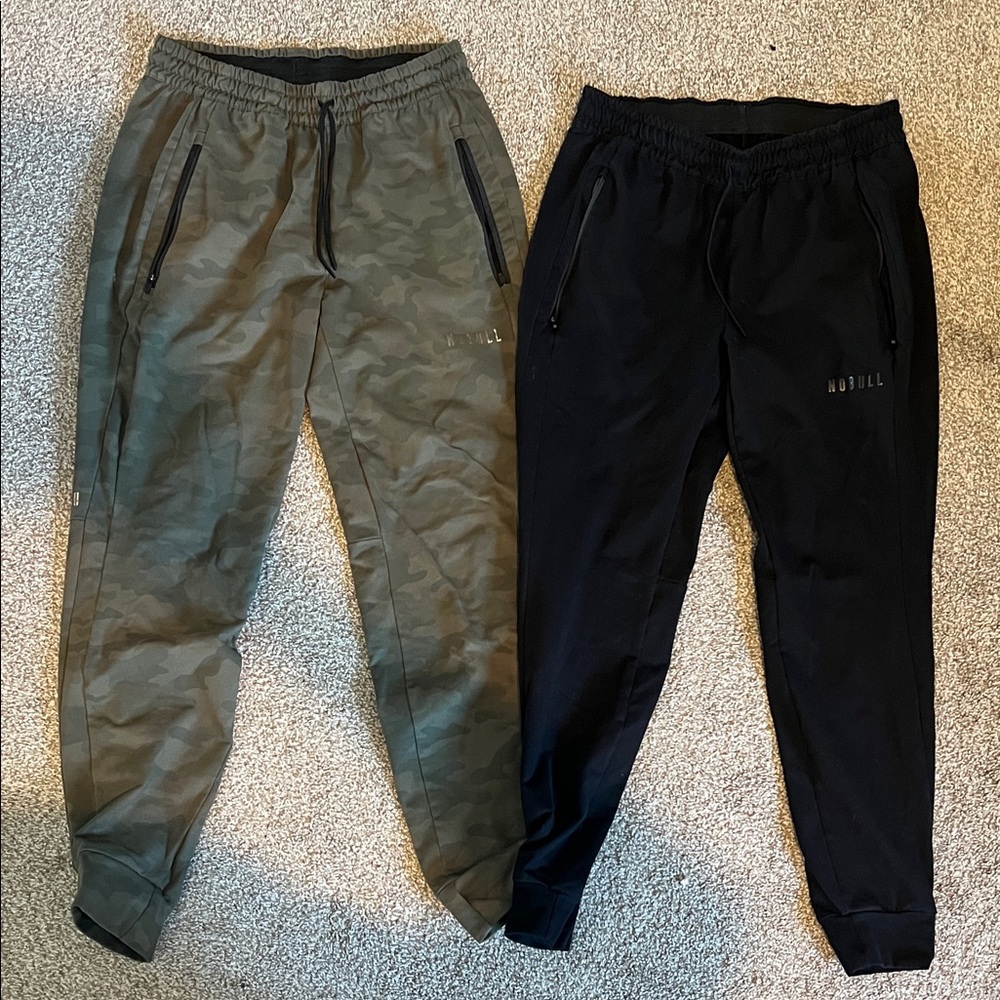 NOBULL Men's Camo and Black Joggers